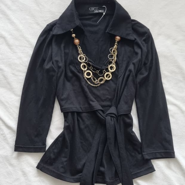 빈티지 세실맥비 갸루 블랙 탑