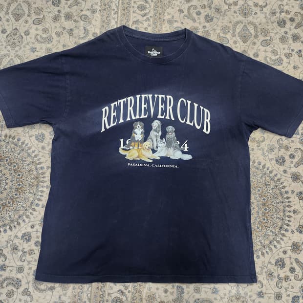 Retriever Club 반팔 티셔츠 네이비