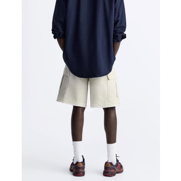 34 자라 디스트로이드 카고 버뮤다 팬츠