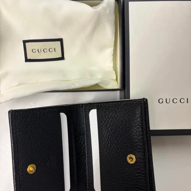 구찌gg마몽 반지갑 블랙