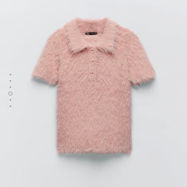 자라 에코 퍼 폴로 니트 M