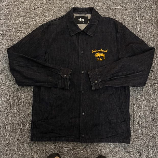 Stussy international denim coach jacket