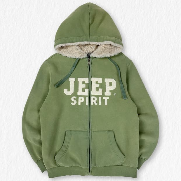 JEEP 쉐르파 기모 후드집업