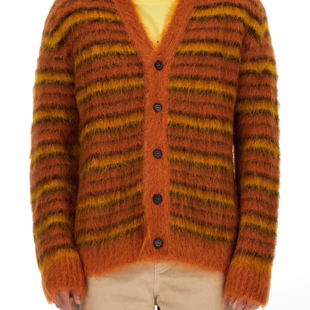 마르니 스트라이프 모헤어 가디건 48사이즈