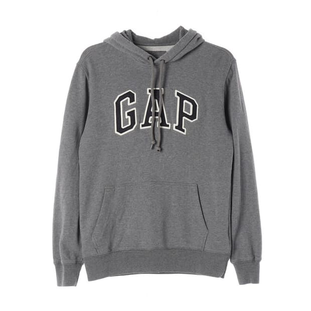 GAP 다크그레이 클래식 아치로고 후드티 S