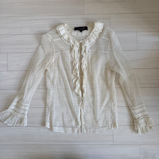 Isabel Marant 이자벨 마랑 도트 시스루 블라우스