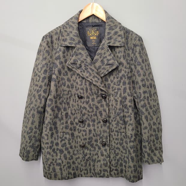 디젤 Diesel 레오파드 더블 숏코트