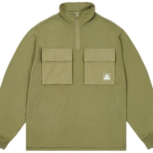 [M] Palace 24SS 워시아웃 퍼넬 그린 