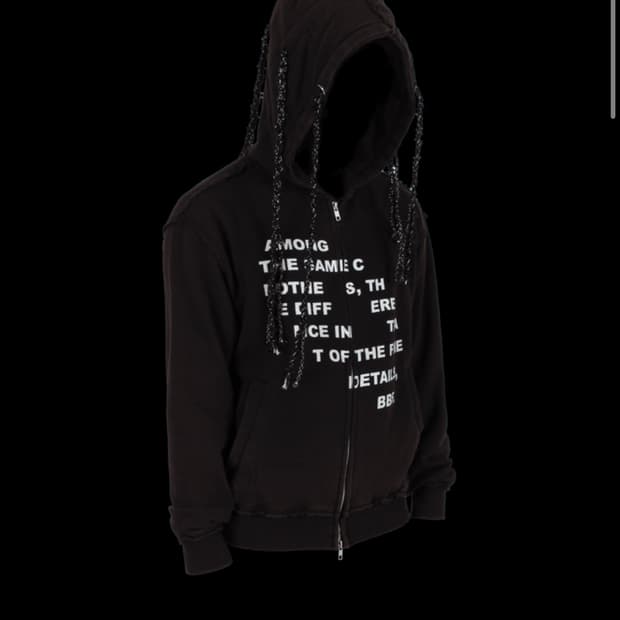 Bebof M1 (tight) white 후드집업