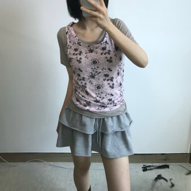 빈티지 레이어드 티셔츠