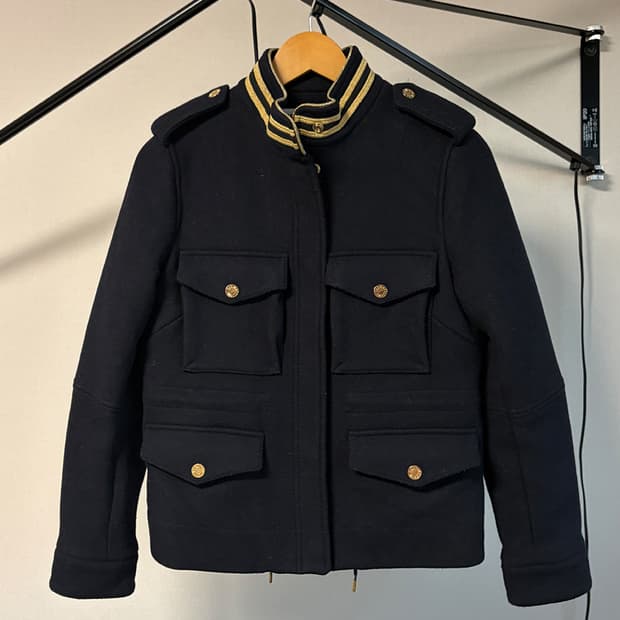 쟈딕앤볼테르 울 집업 밀리터리 자켓