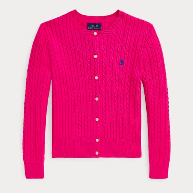 폴로 걸즈 케이블가디건 팝니다.