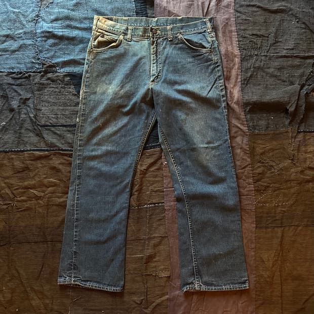 70s USA LEE 빈티지 리 카우보이컷 데님 팬츠