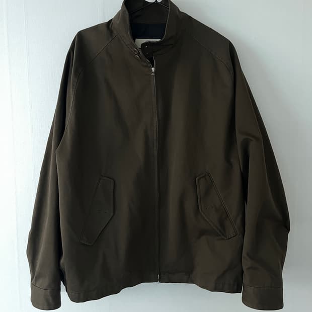 포터리 코튼 해링턴 자켓 3 다크브라운