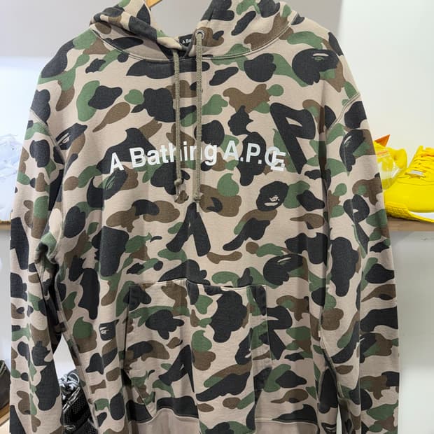 베이프xAPC 콜라보후드. 2xl