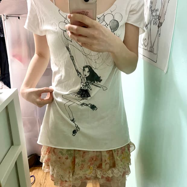 여름 모리걸 티셔츠 