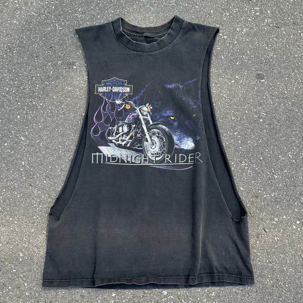 [할리데이비슨] •90s Vintage Midnight Rider Tee