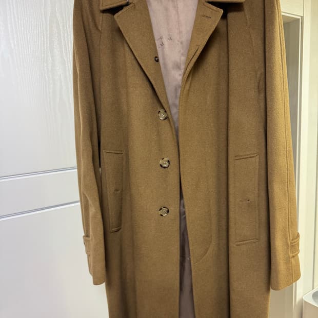 [52] 버버리 캐시미어 100% 카멜 코트