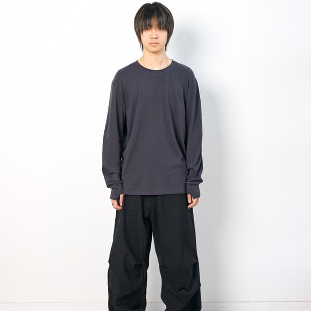 해칭룸 롱슬리브 Boxer Tee Blue Charcoal