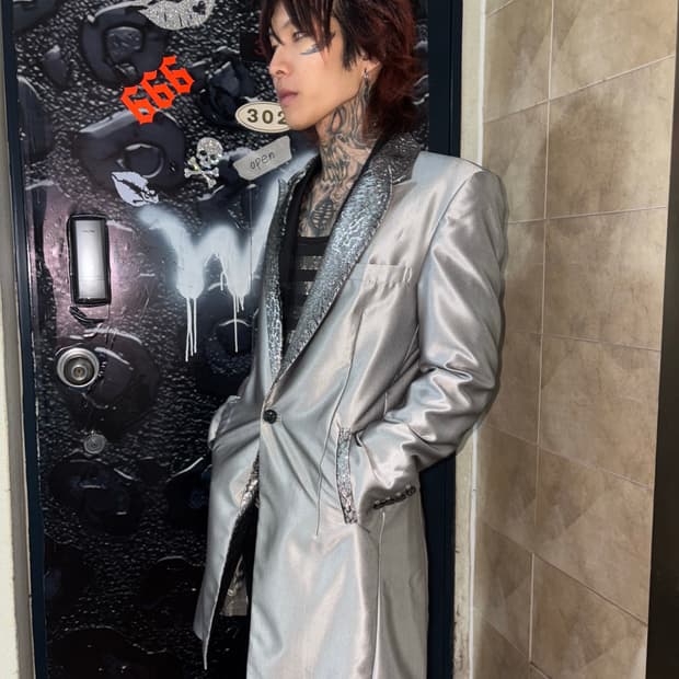 Midas Gloss Silk Tux Blazer