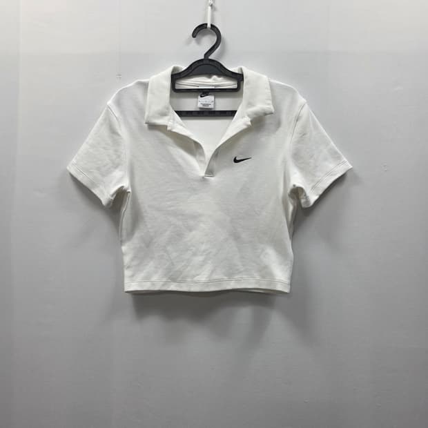 0193 나이키 스포츠웨어 에센셜 숏슬리브 폴로 탑 크롭카라티