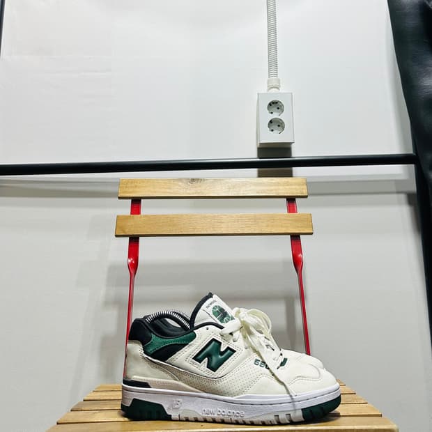 250) 뉴발란스 운동화 남녀공용 신발  550 레더 아이보리 그린