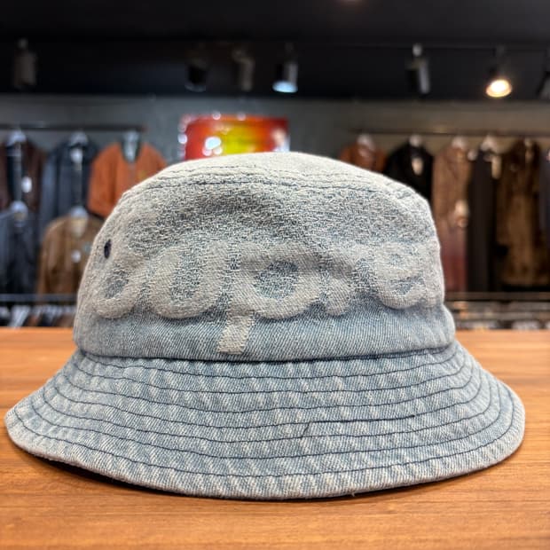 [M-L] SUPREME 슈프림 자카드 데님 버킷햇