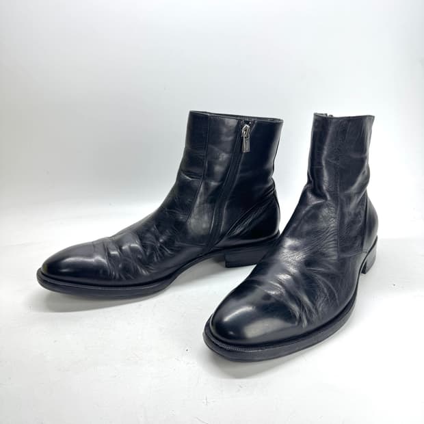 260)발리 빈티지 집업 레더 부츠