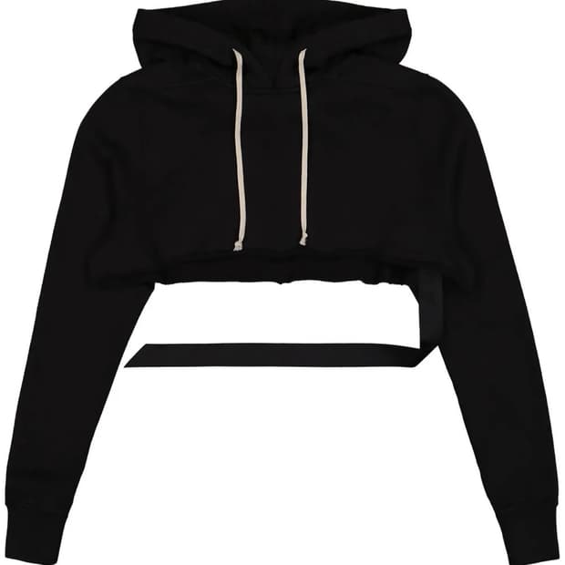 릭오웬스 다크쉐도우 크롭 후디