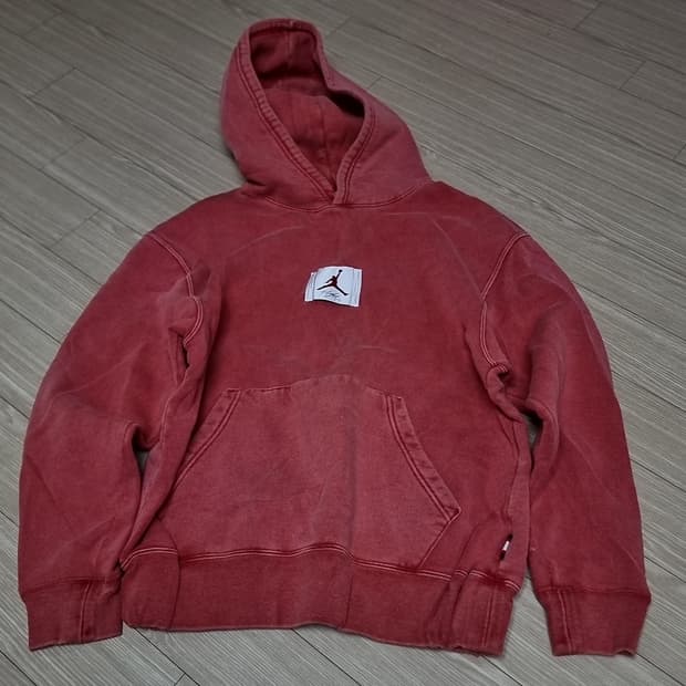 나이키조던 워시드 레드 후드티(95-100)