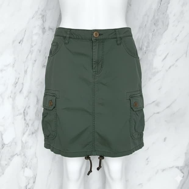 ๖ۣۜ☆QVINTAGE Y2K KAKI SKIRT☆ۣۜ.๖