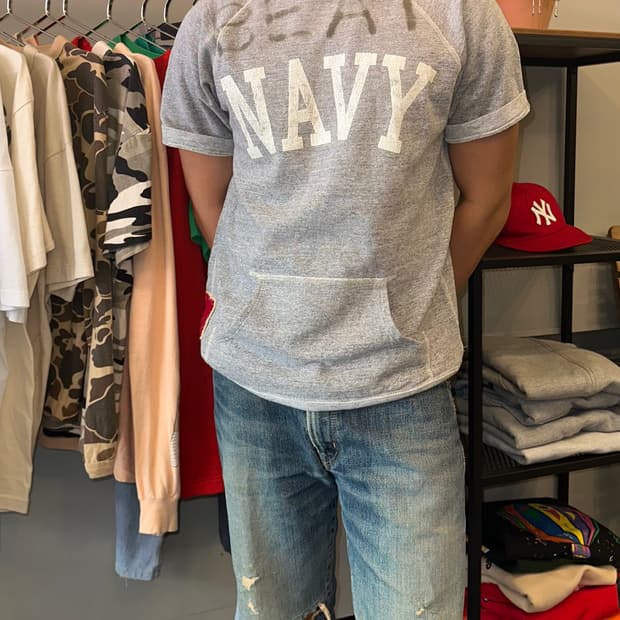 Denim Dungaree NAVY beat knitted half T