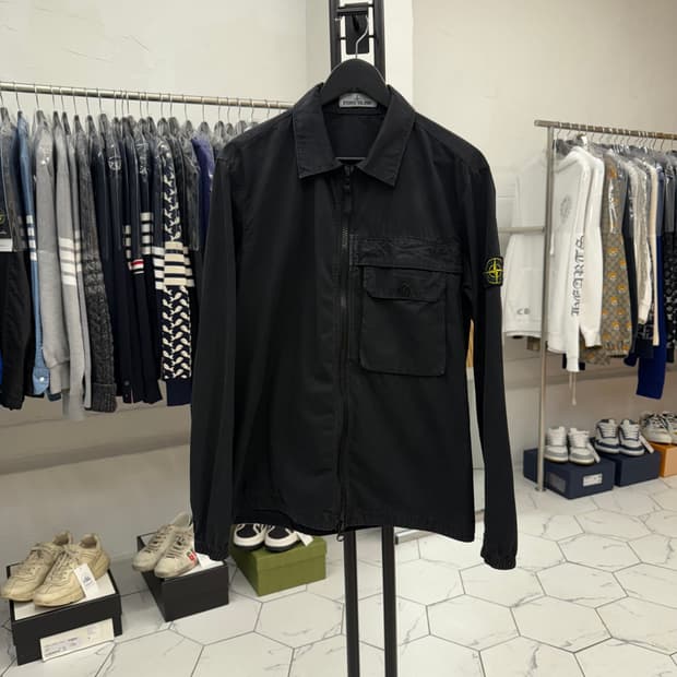 [백화점/L] 스톤아일랜드 올드이펙트 오버셔츠 