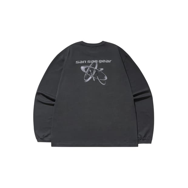 산산기어 23FW LOGO LONG SLEEVES-CHARCOAL