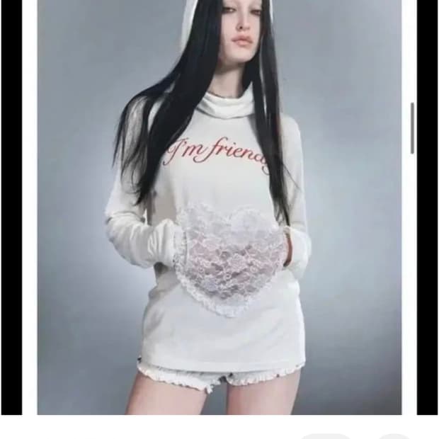 스컬프터 캐스퍼 하트레이스 롱슬리브 후드