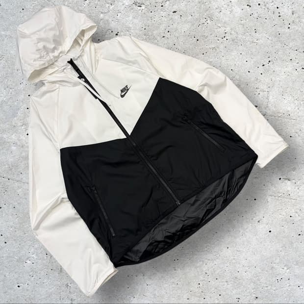 [S] 나이키 NSW 윈드러너 바람막이 화이트/블랙 후드집업 C178