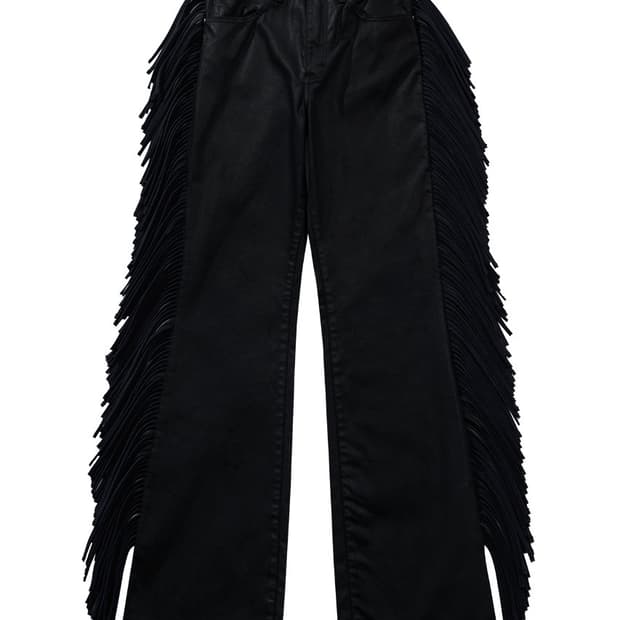 랭글러 X 펜더 웨스트워드 프린지팬츠 블랙 