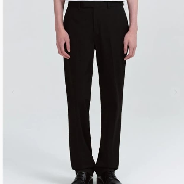 [무탠다드] 세미 와이드 히든 밴딩 슬랙스 [블랙] - 33