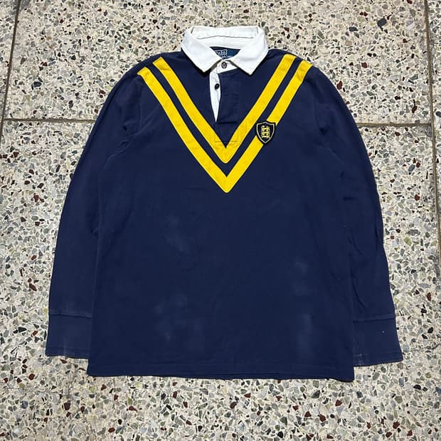 폴로(POLO RalphLauren) 네이비 패치 럭비티