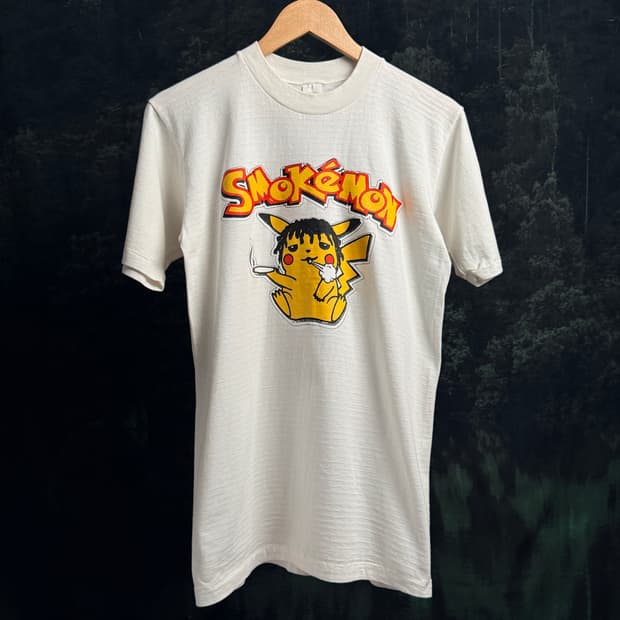 (M) 90s 포켓몬 패러디 빈티지 티셔츠