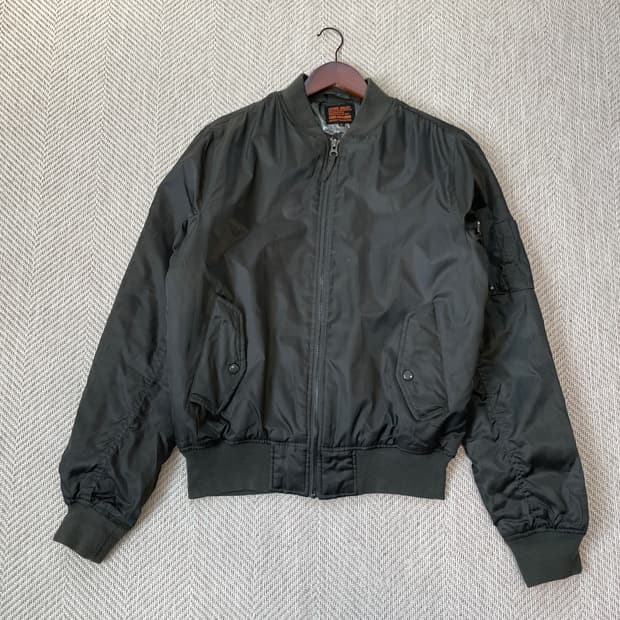 빈티지 ma-1 밀리터리 플라이트 봄버 자켓