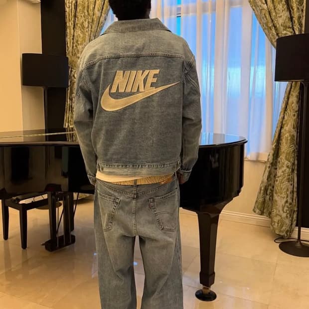 Levi's X Nike Truker jacket light blue