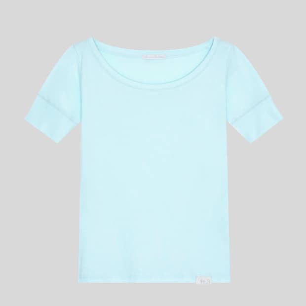 [새상품/당일배송] 샵페어리 립 하프 탑, 샵페어리 반팔티셔츠 슬리브