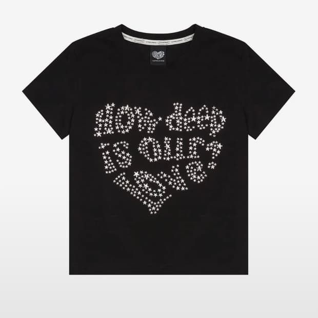 러브이즈 트루 DN HOTFIX STAR TEE (BLACK)