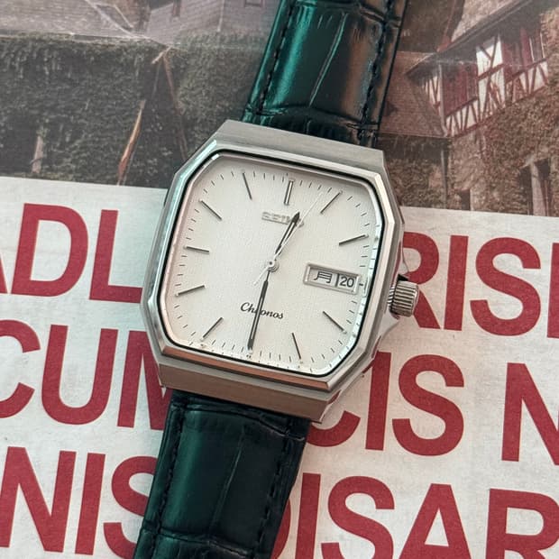 Seiko 세이코 Chronos Square 데이-데이트