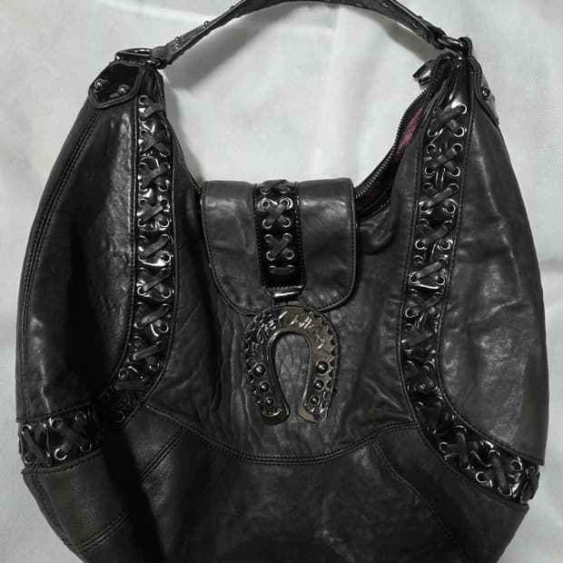펑크st 코르셋 아일렛 숄더백