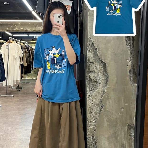 마크 곤잘레스 반팔티 스카이블루 M #csz4133