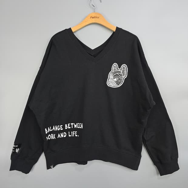 라이프워크 스프레이 라독 V넥 맨투맨 FREE