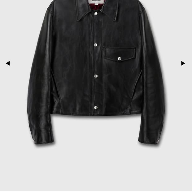 토니웩 레더 바이커 쇼트 블루종