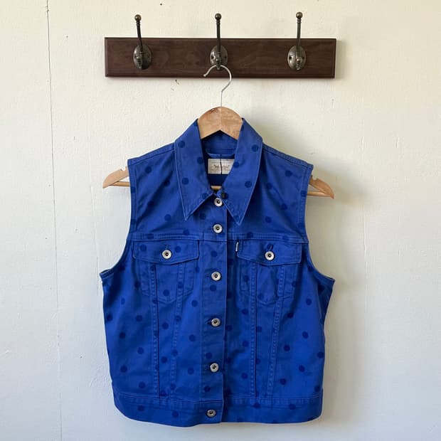 리바이스 도트 베스트 자켓